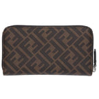 Fendi Zucca Round Zip Wallet