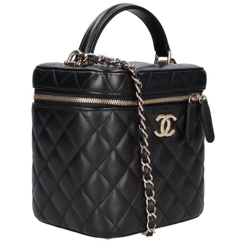 Chanel Quilted Vanity Lambskin Chain Shoulder Bag