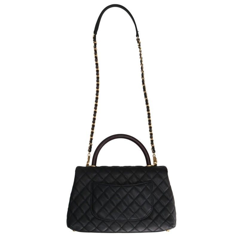 Chanel Coco Handle 29 Caviar Leather Chain Shoulder Bag 29