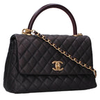 Chanel Coco Handle 29 Caviar Leather Chain Shoulder Bag 29