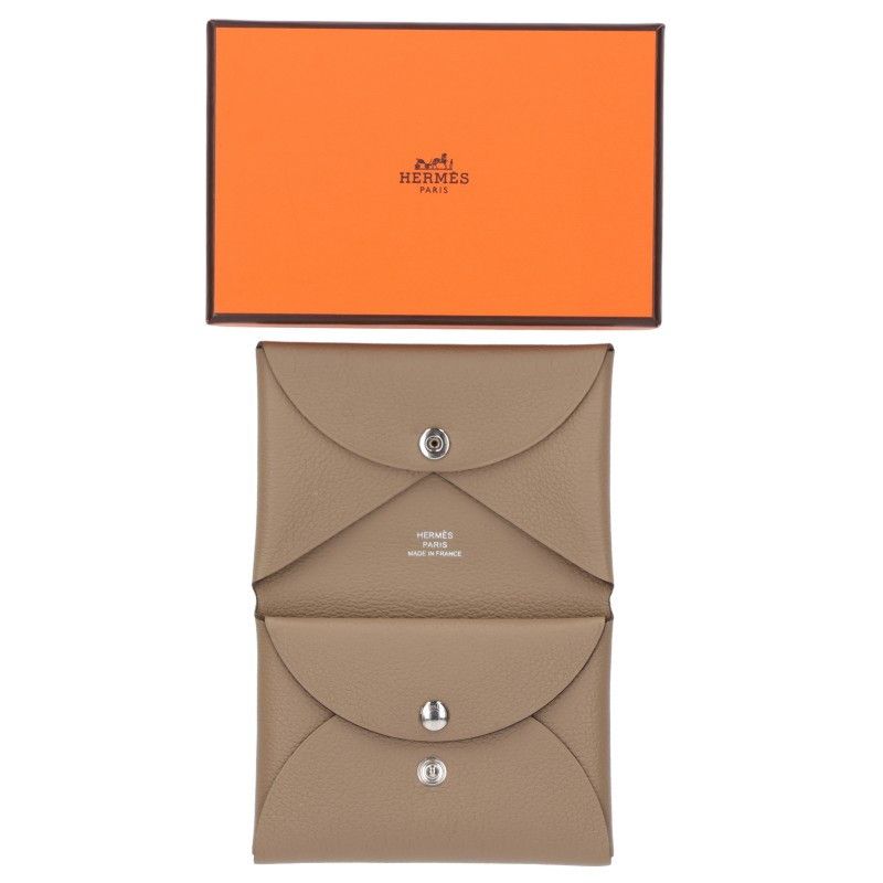 Hermes Garvi Duo Leather Coin Case