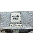 Hermes Pants 36 S Light Gray Full Length Side — view 3