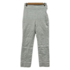 Hermes Pants 36 S Light Gray Full Length Side