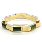 Gucci Ring Link to Love Octagon Green Tourmaline 18K Yellow Gold — view 2