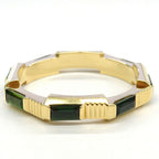 Gucci Ring Link to Love Octagon Green Tourmaline 18K Yellow Gold — view 3