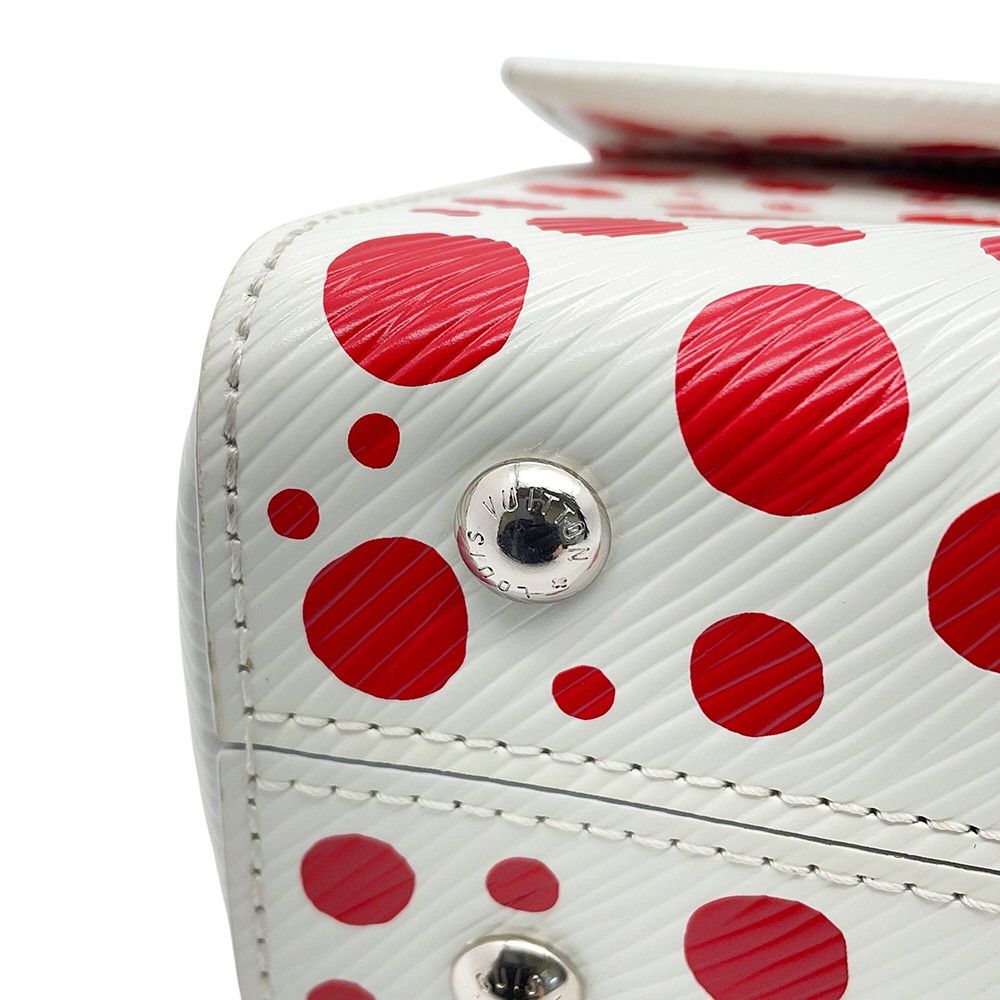 Louis Vuitton Epi LV Yk Cluny Mini Bag 2-Way Yayoi Kusama White — view 8