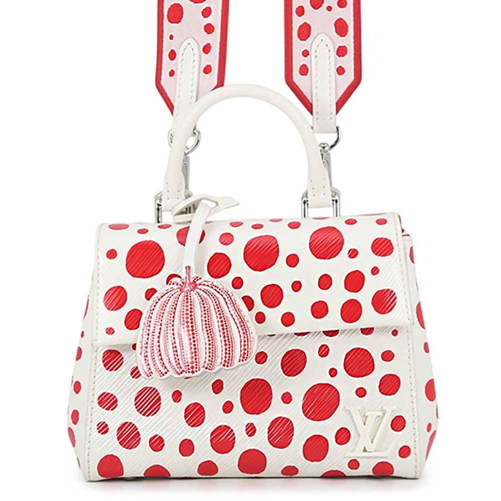 Louis Vuitton Epi LV Yk Cluny Mini Bag 2-Way Yayoi Kusama White