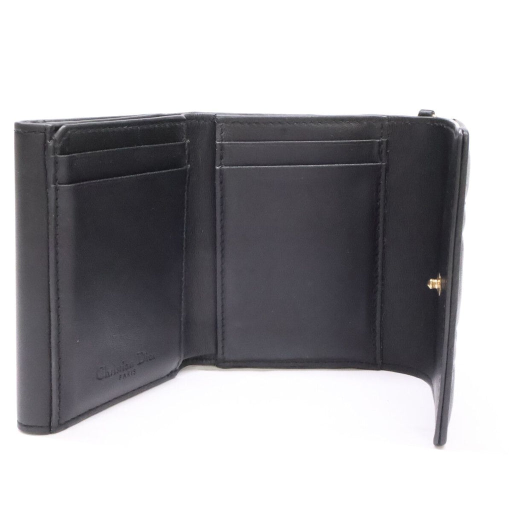 Dior Lady Dior Cannage Lambskin Compact Wallet — view 7