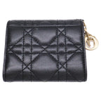 Dior Lady Dior Cannage Lambskin Compact Wallet — view 6