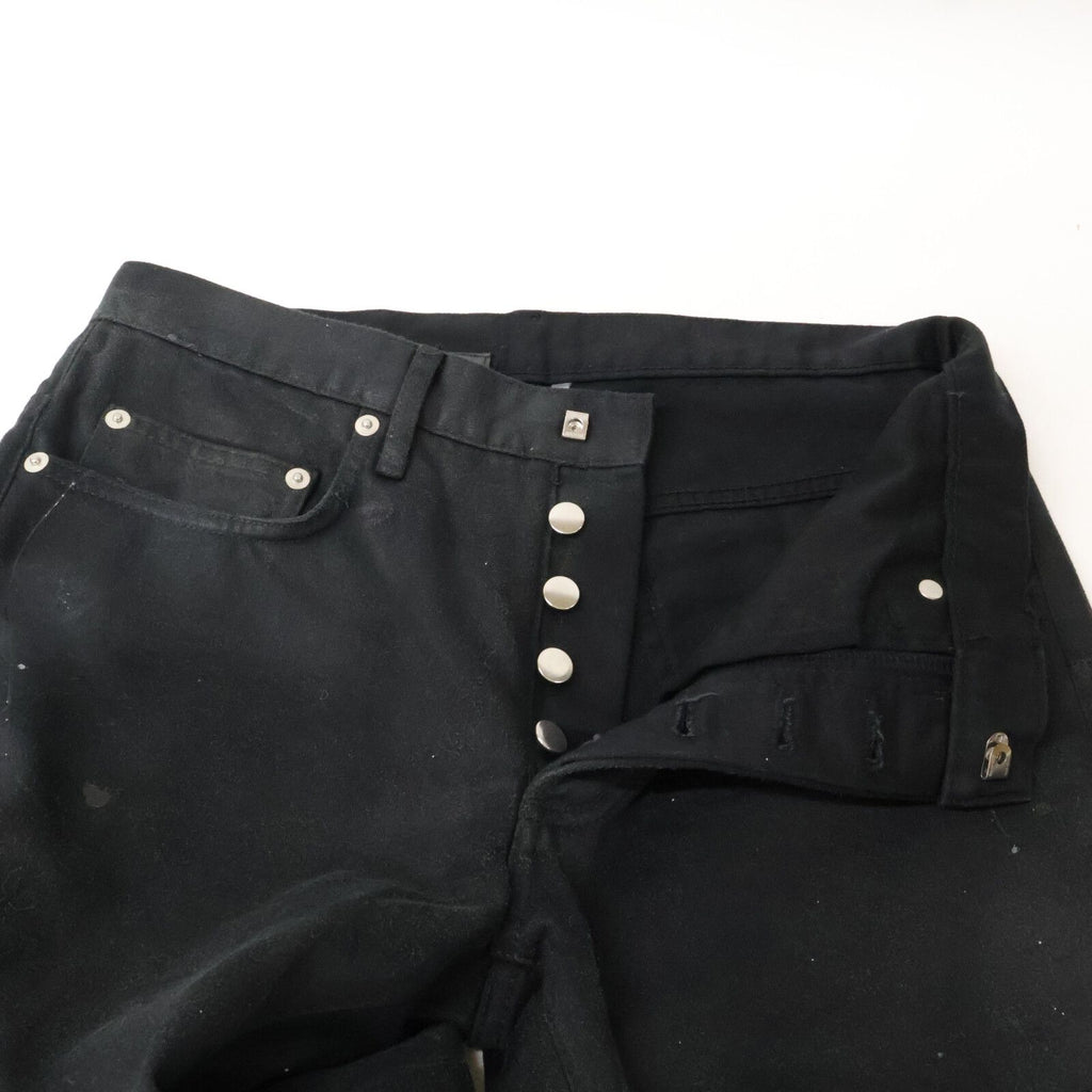 Dior Homme Chris Era Painted Button Fly Slim Straight Pants 29 — view 5