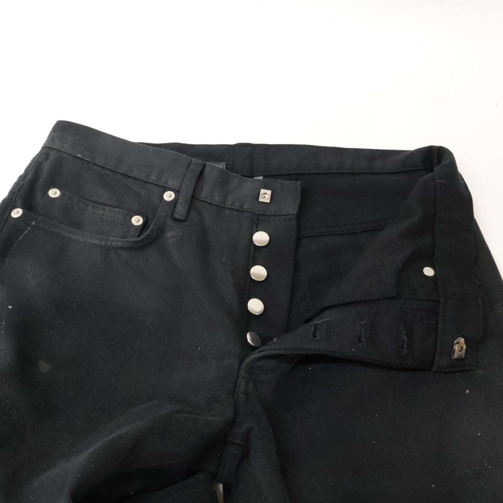 Dior Homme Chris Era Painted Button Fly Slim Straight Pants 29 — view 5