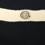 Chanel CC Logo Handshake Cashmere Blend Long Cardigan 36 — view 8