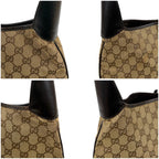 Gucci Jackie Line Shoulder Bag Hobo Sherry GG Canvas Brown — view 4