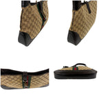 Gucci Jackie Line Shoulder Bag Hobo Sherry GG Canvas Brown — view 3