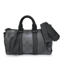 Louis Vuitton Monogram Macassar Damoflage Keepall Bandouliere 25 Black Hand Bag