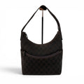 Gucci Shoulder Bag GG Canvas Hobo Brown Soho Vintage