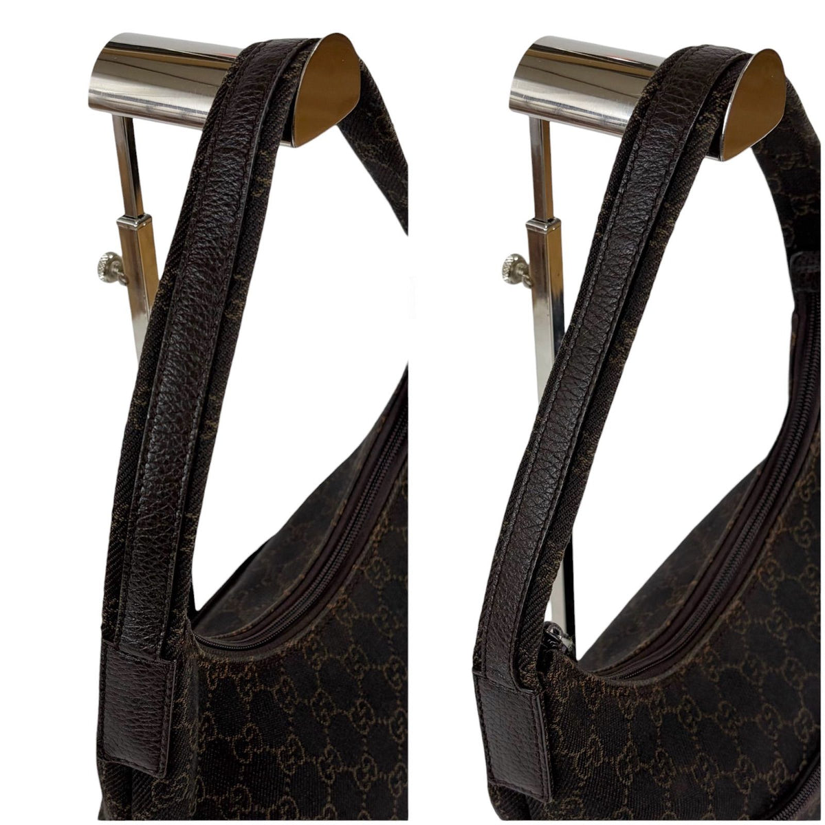 Gucci Shoulder Bag GG Canvas Hobo Brown Soho Vintage — view 6