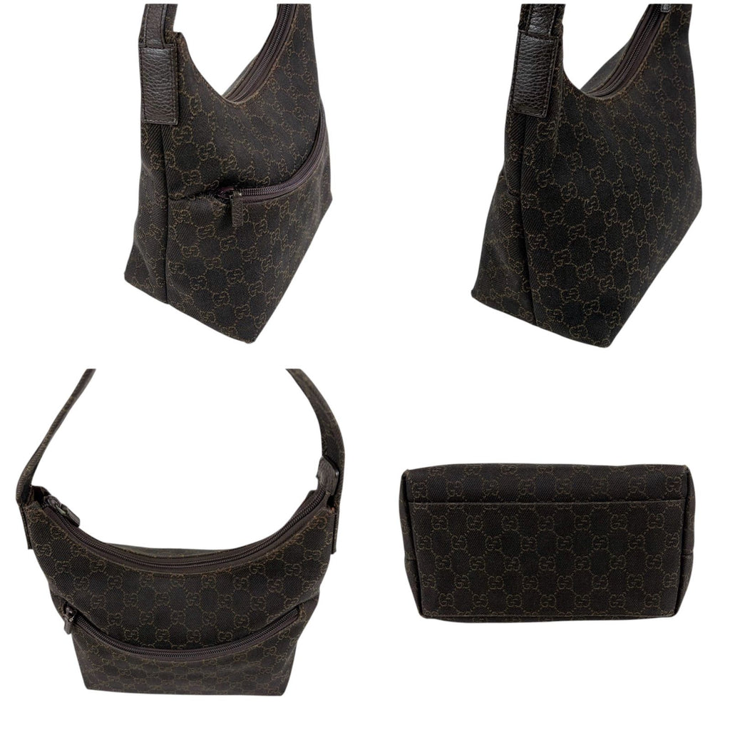 Gucci Shoulder Bag GG Canvas Hobo Brown Soho Vintage — view 3