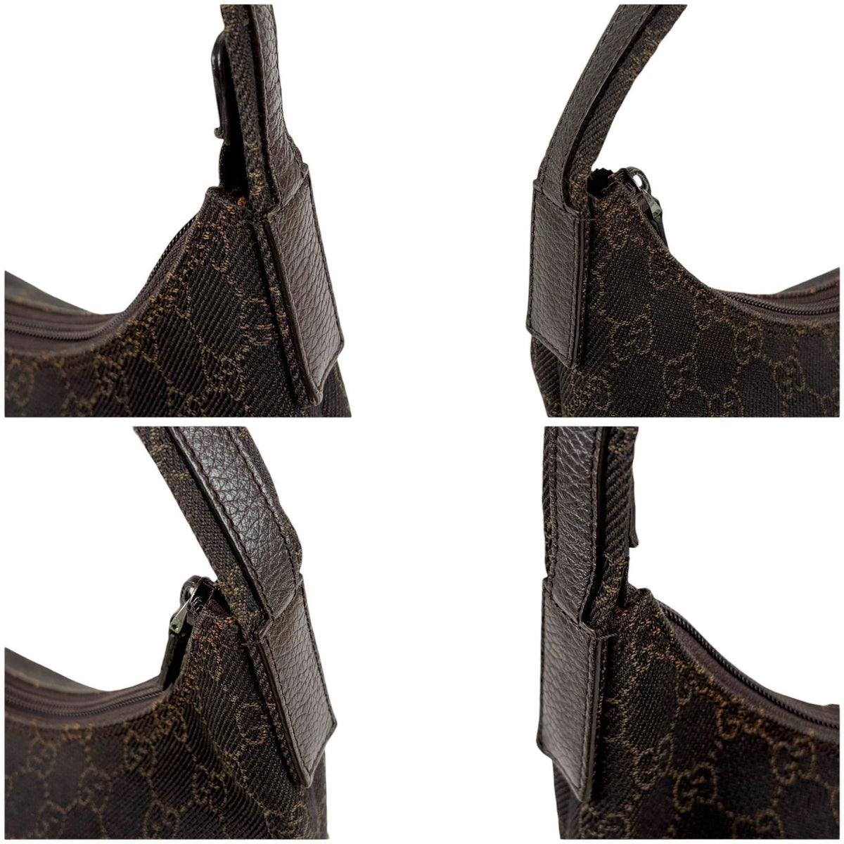 Gucci Shoulder Bag GG Canvas Hobo Brown Soho Vintage — view 4