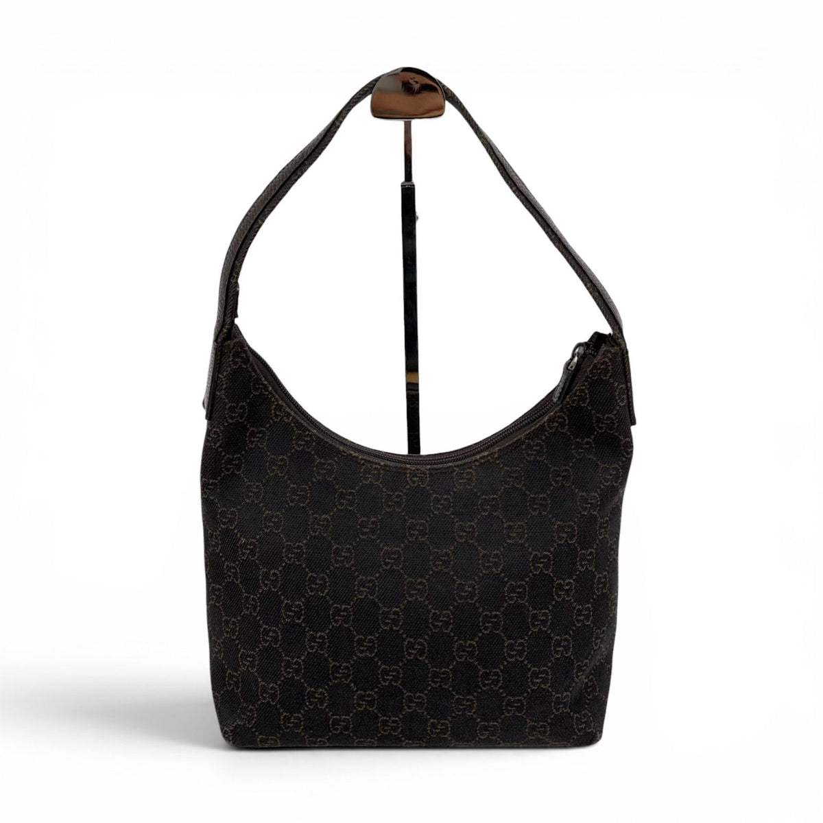 Gucci Shoulder Bag GG Canvas Hobo Brown Soho Vintage — view 2