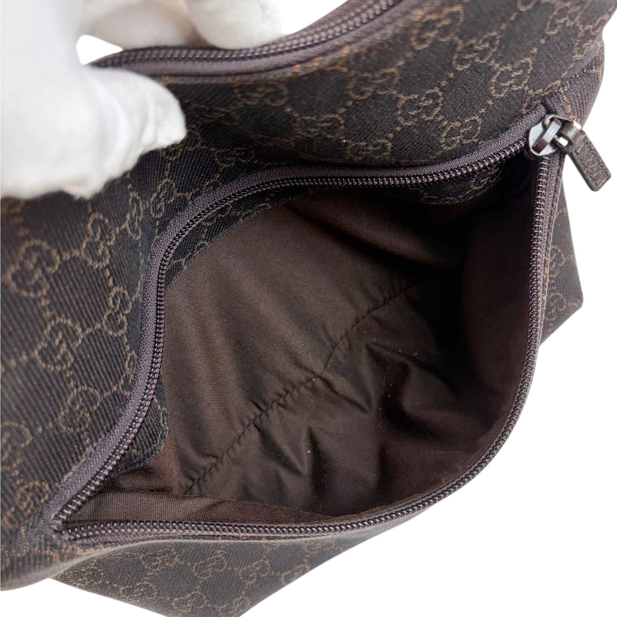 Gucci Shoulder Bag GG Canvas Hobo Brown Soho Vintage — view 8