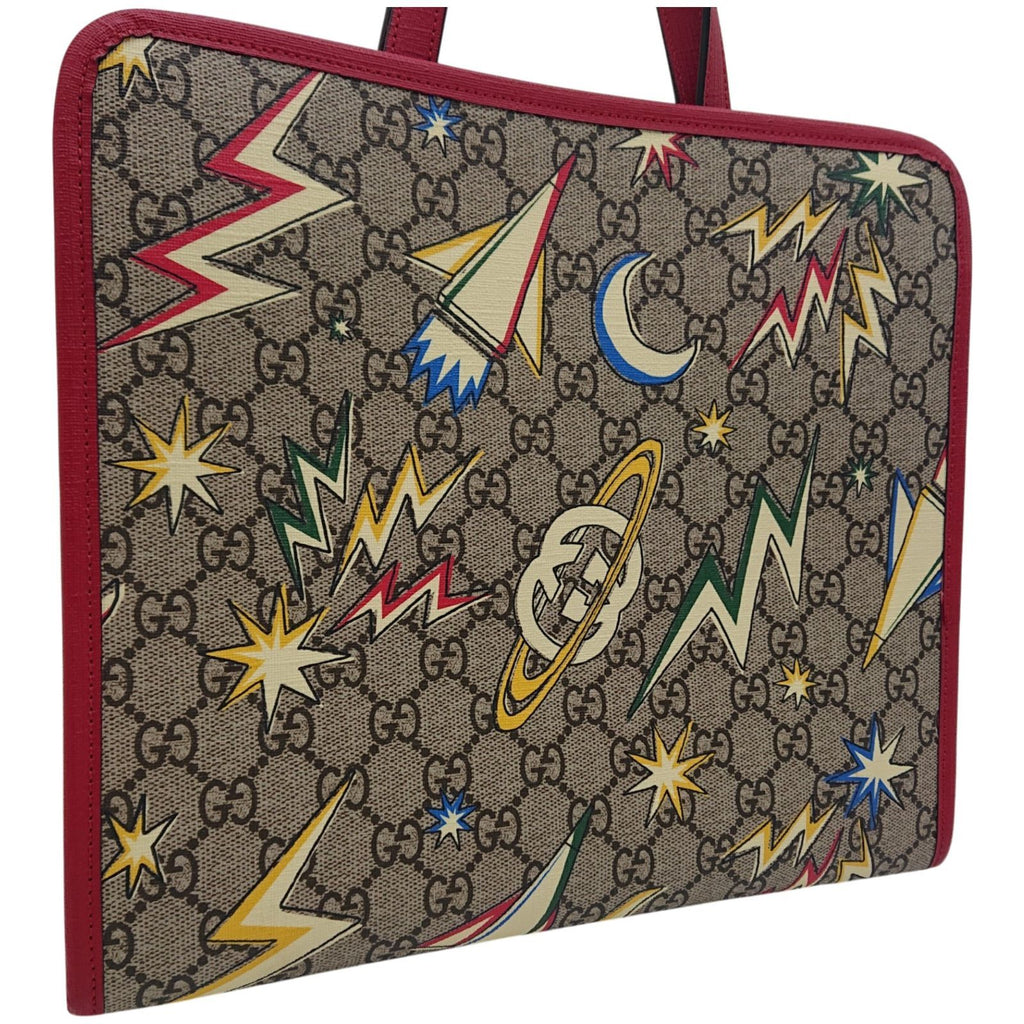 Gucci Children GG Supreme Ufo Thunder 2-Way Tote Shoulder Bag
