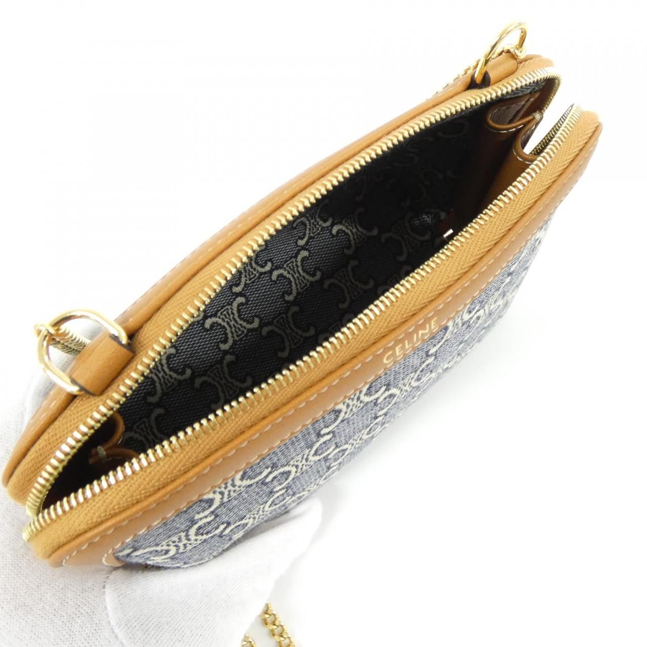 Celine Shoulder Bag Navy — view 6