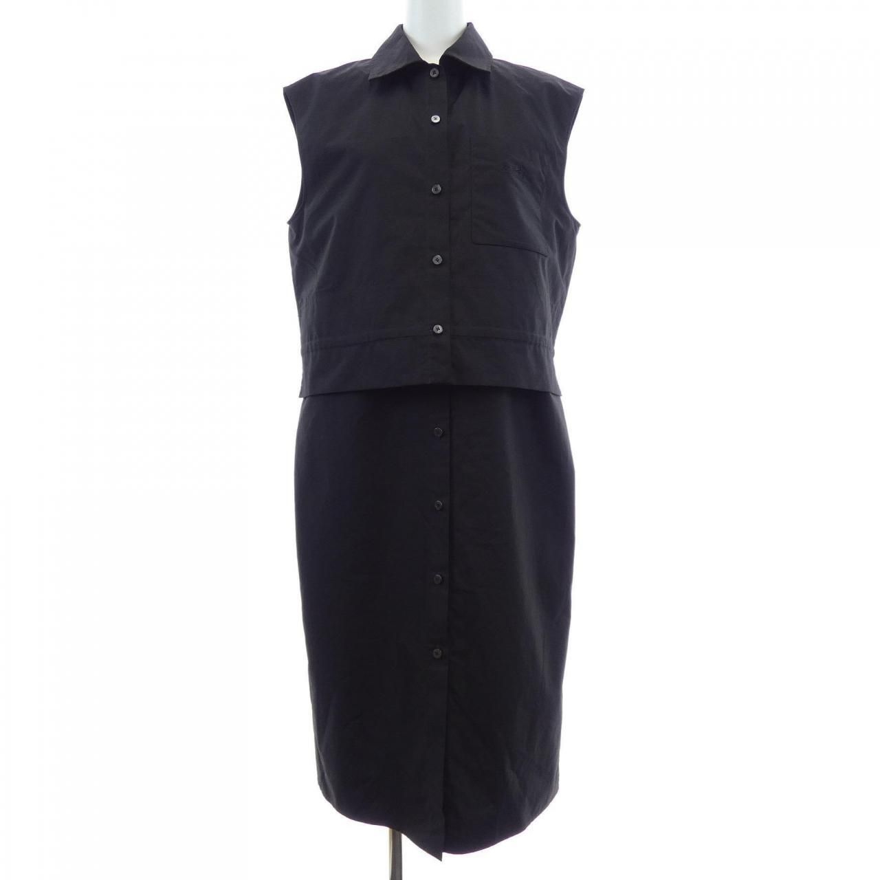 Hermes Carre Dress Black