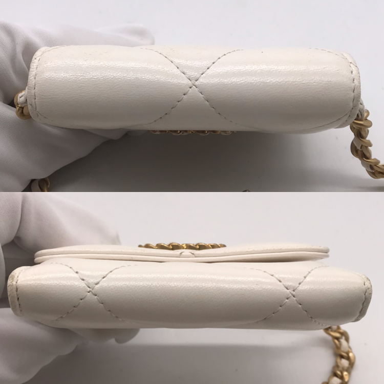 Chanel Lambskin 19 Flap Coin Purse Chain Mini Shoulder Bag Wallet Price — view 4