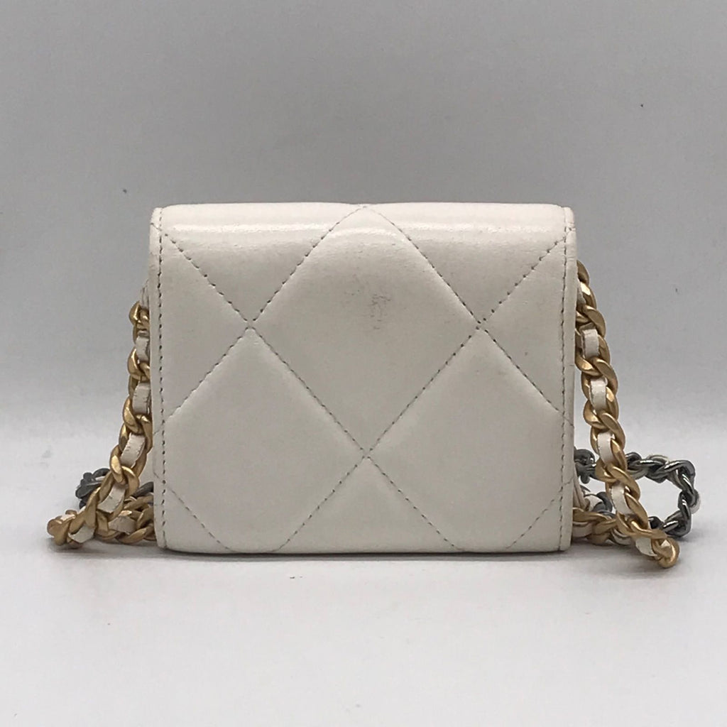 Chanel Lambskin 19 Flap Coin Purse Chain Mini Shoulder Bag Wallet Price — view 2