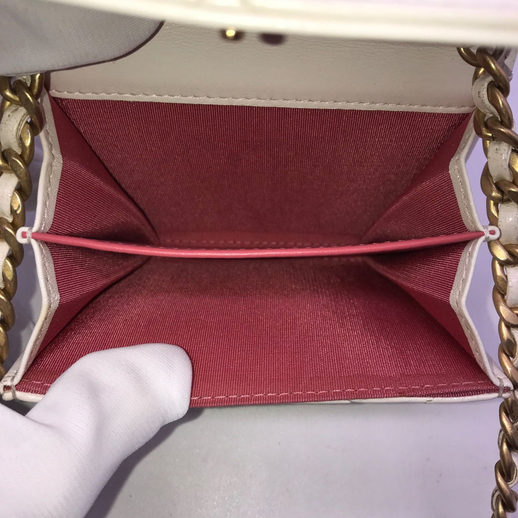 Chanel Lambskin 19 Flap Coin Purse Chain Mini Shoulder Bag Wallet Price — view 5