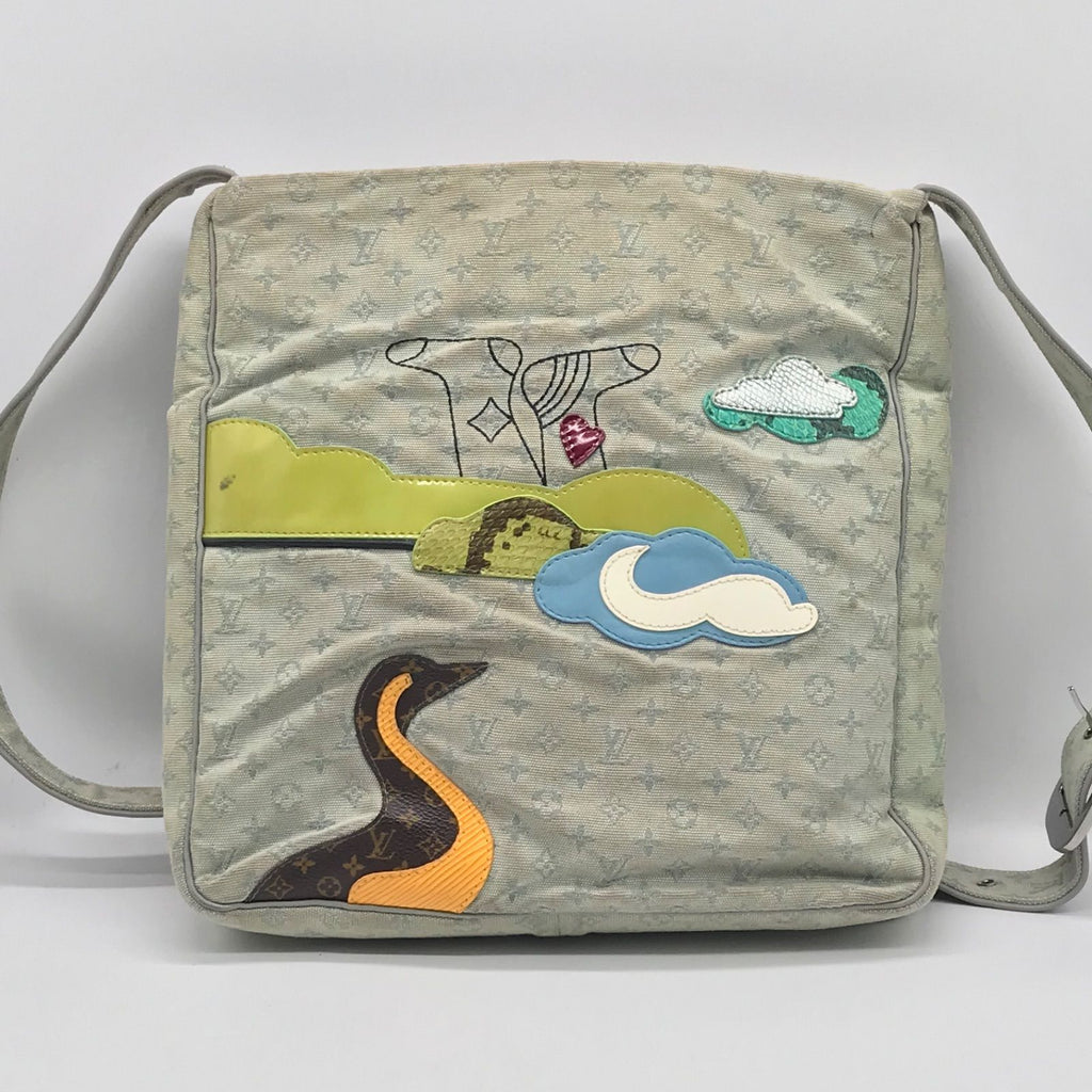 Louis Vuitton Monogram Mini Comte de Fe Besace Patchwork Shoulder Bag Multicolor — view 2