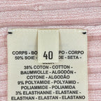 Hermes Vest 40 M Light Pink Silk Blend Knit Twill Lane — view 6