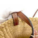 Loewe Shell Basket Tote Bag Straw Leather — view 8