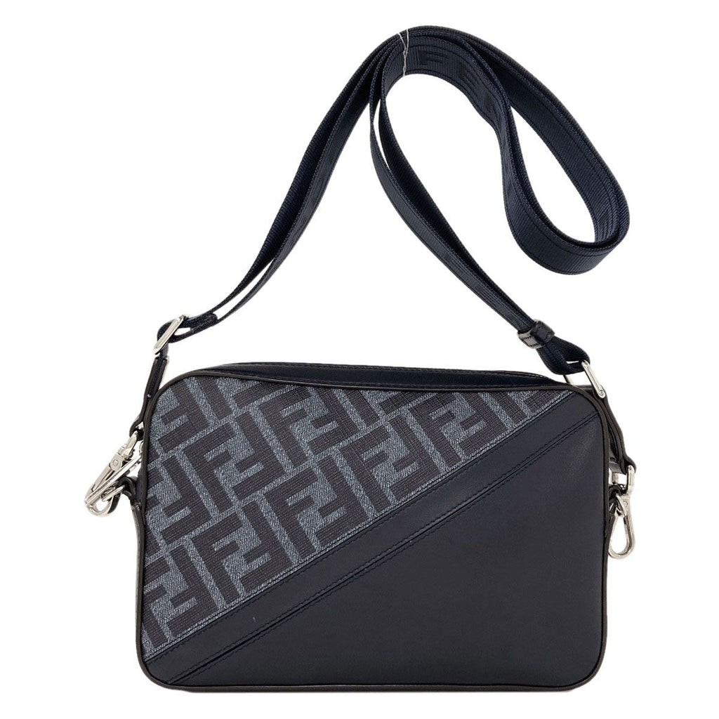 Fendi Diagonal Camera Case Shoulder Bag Calfskin