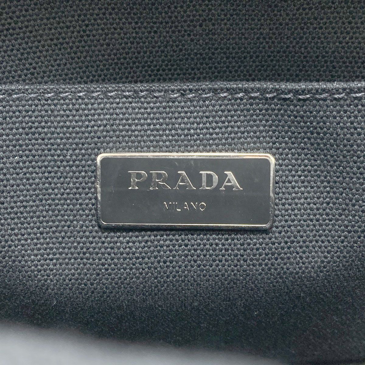 Prada Canapa Mini Leopard Print 2-Way Handbag Canvas — view 6