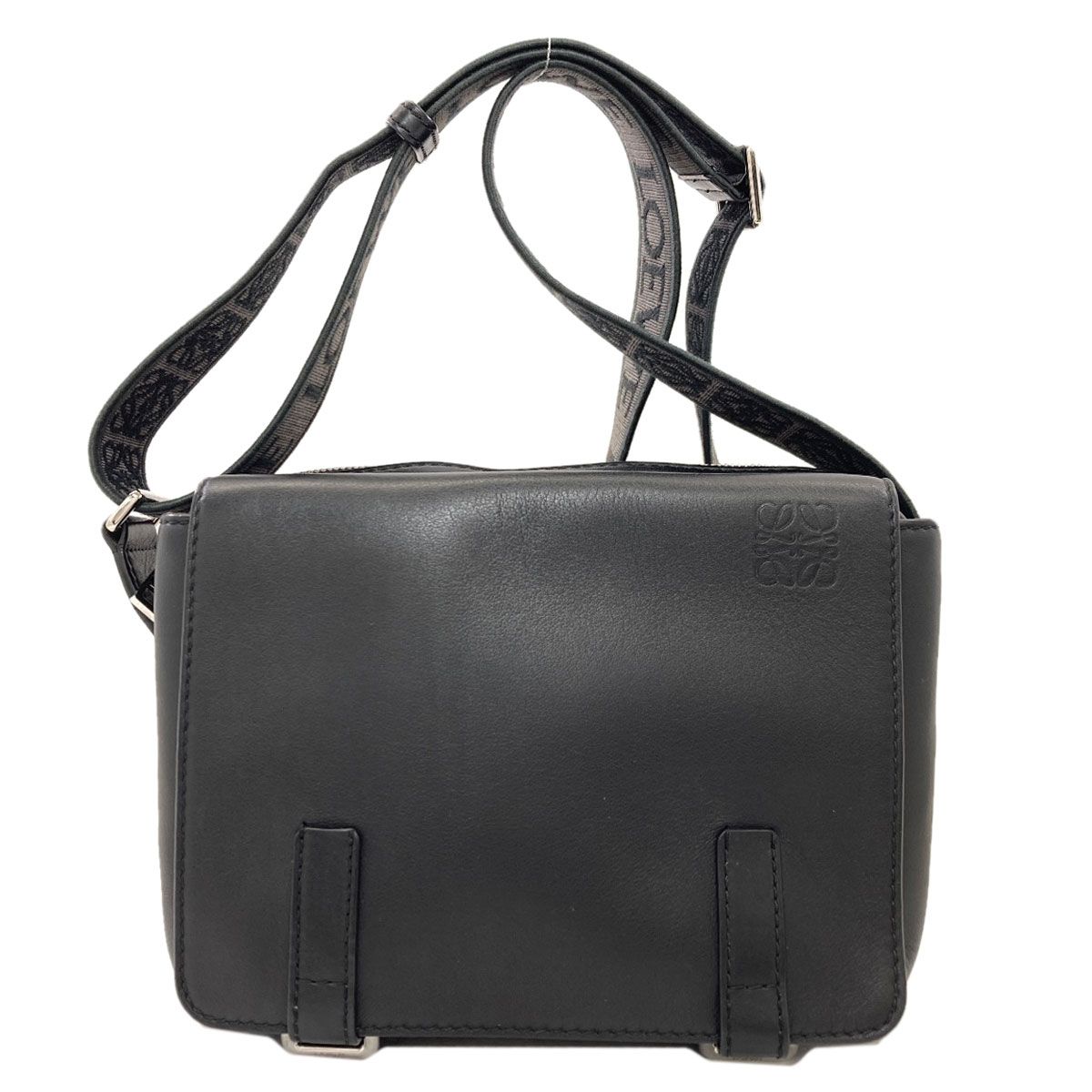 Loewe Long Shoulder Military Messenger Bag Calfskin
