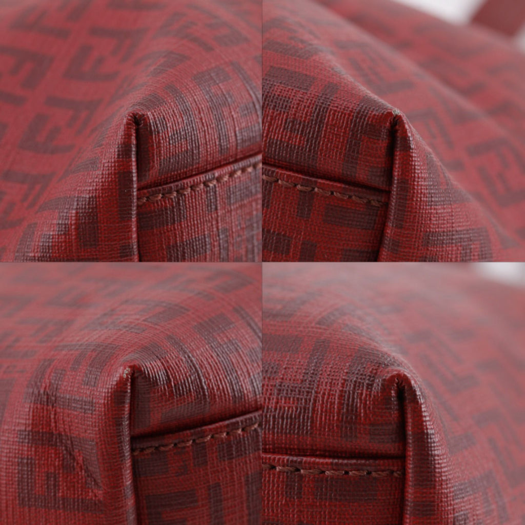 Fendi Zucchino Red Tote Bag — view 4