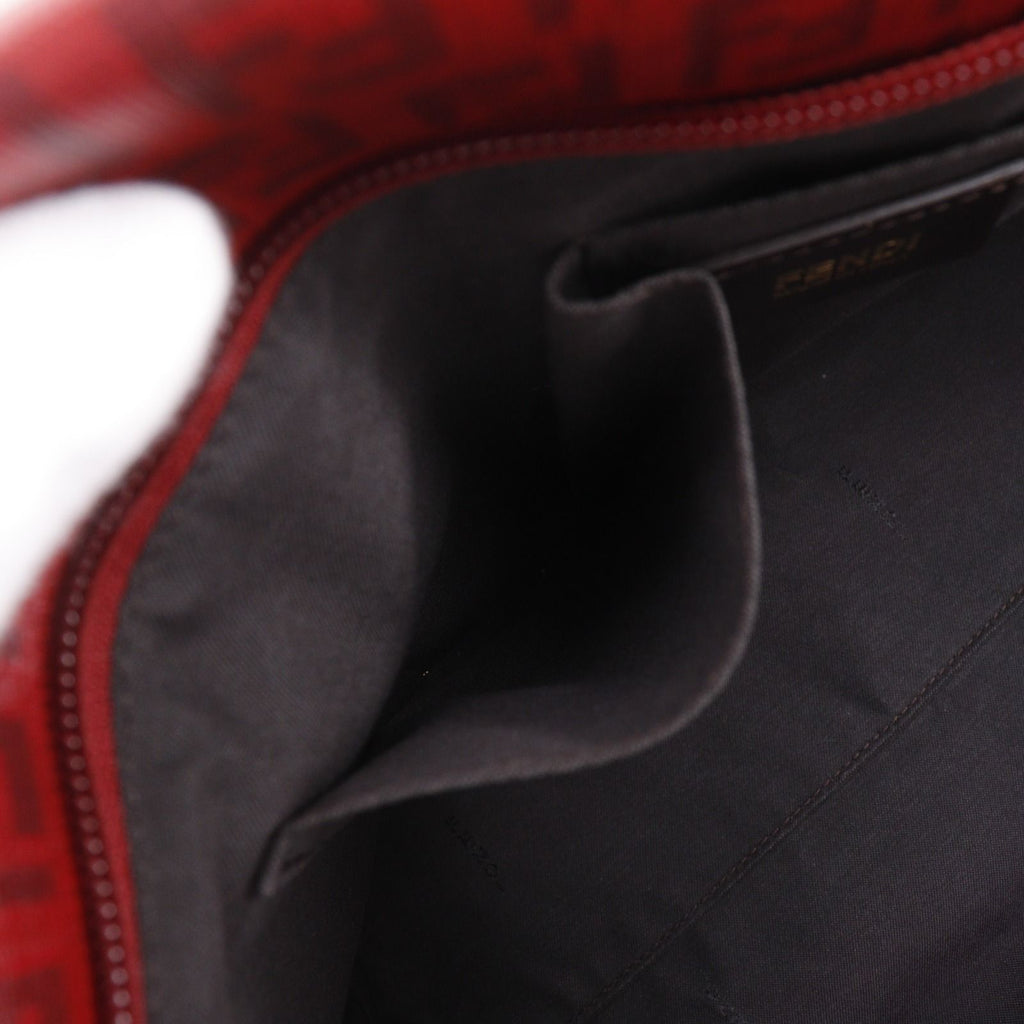 Fendi Zucchino Red Tote Bag — view 8