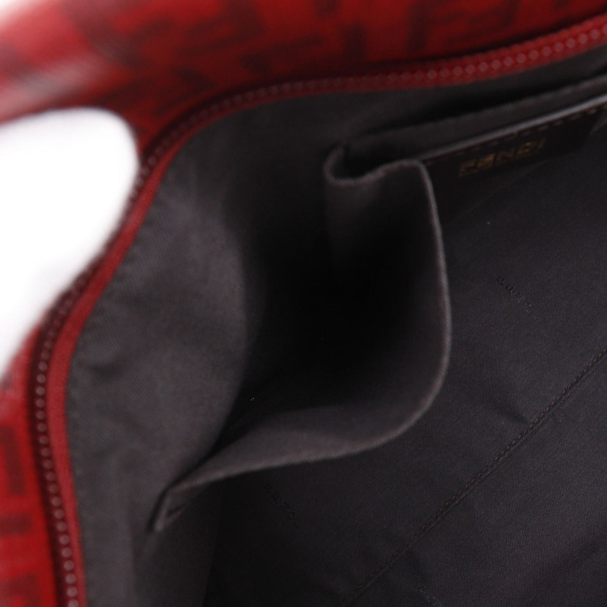 Fendi Zucchino Red Tote Bag — view 8