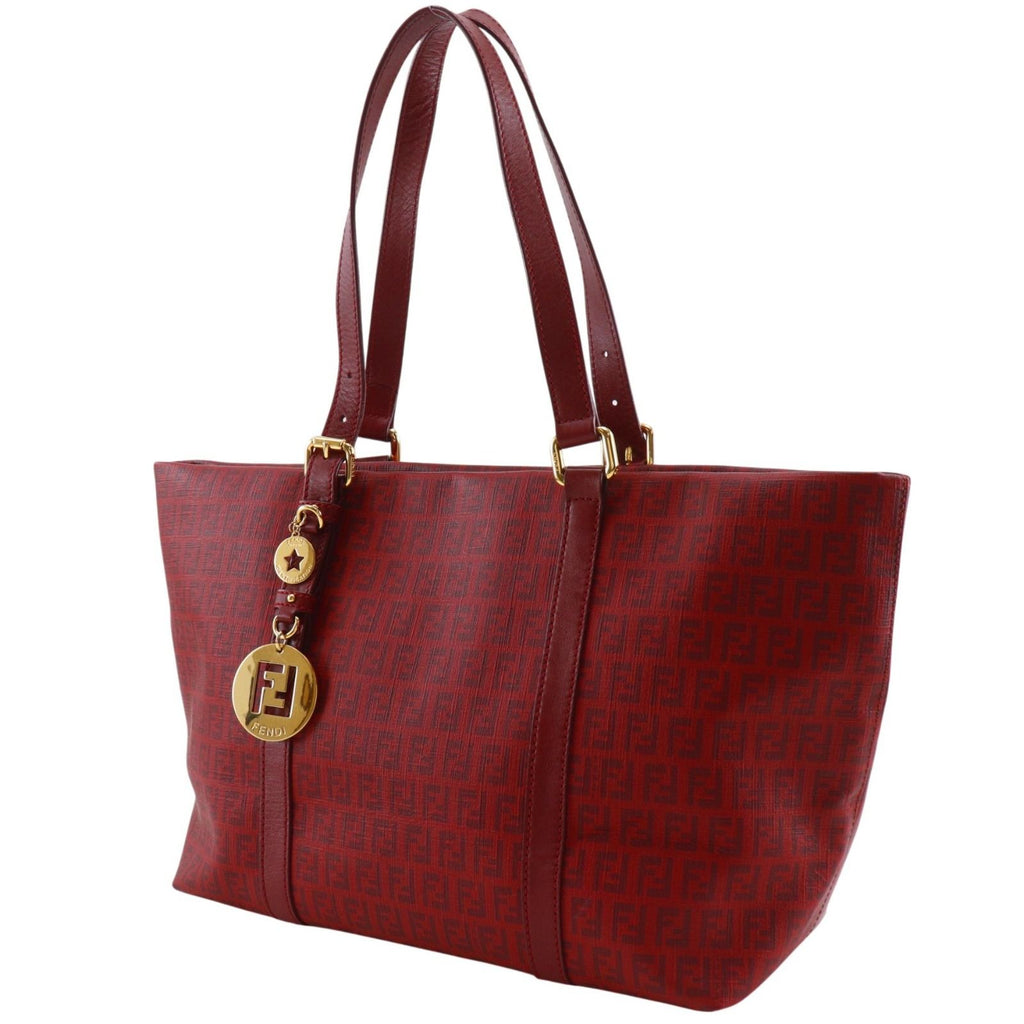 Fendi Zucchino Red Tote Bag — view 2