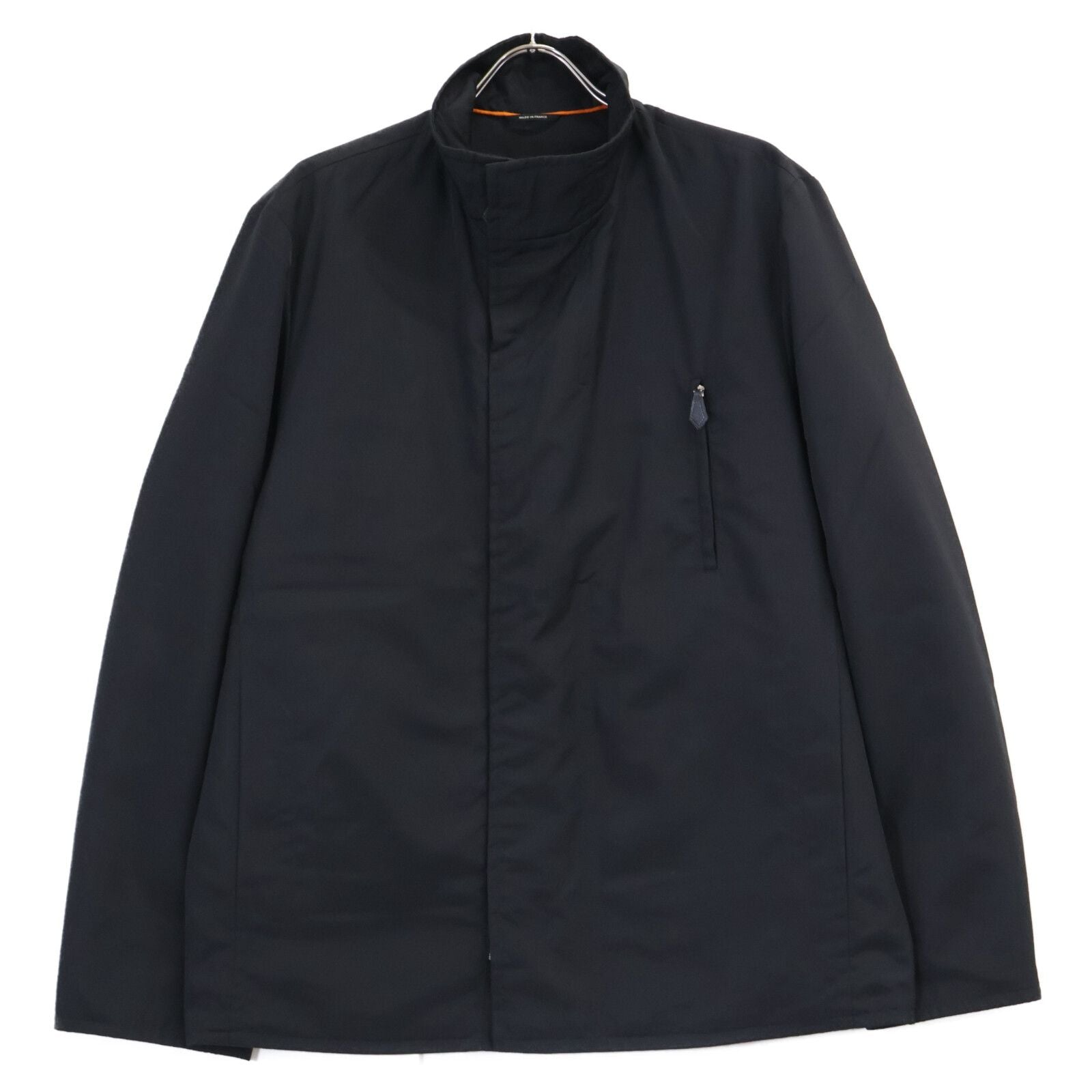 Hermes Nylon Zip Up Stand Color Jacket 50