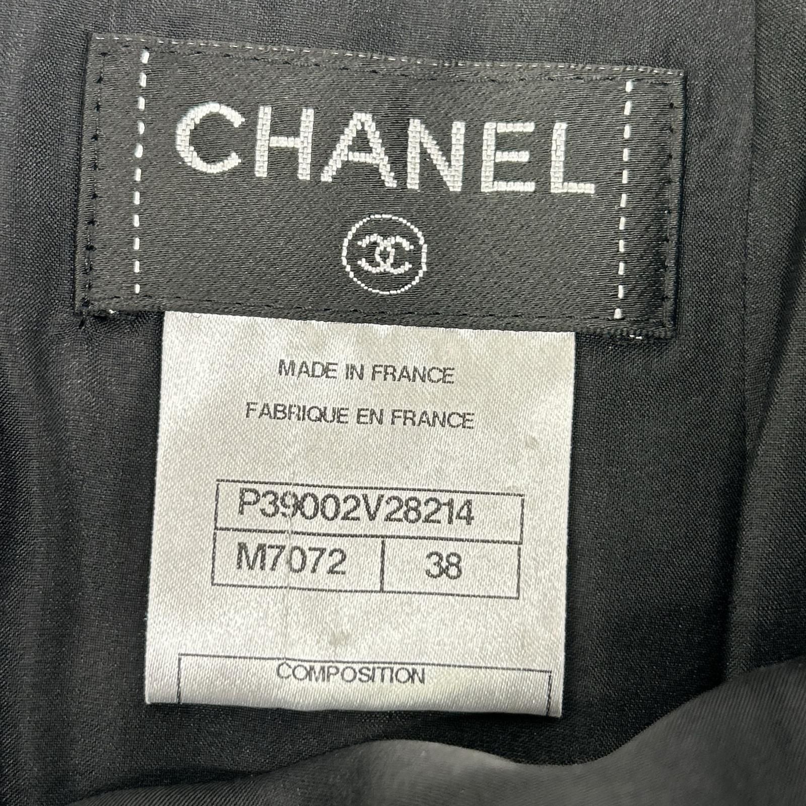 Chanel Wool Pleated Skirt 38 — view 3