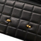 Saint Laurent Paris Chain Wallet le Maillon Lambskin Black Shoulder Bag — view 8