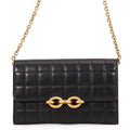 Saint Laurent Paris Chain Wallet le Maillon Lambskin Black Shoulder Bag