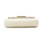 Saint Laurent Paris Shoulder Bag Manhattan Mini Leather White — view 3