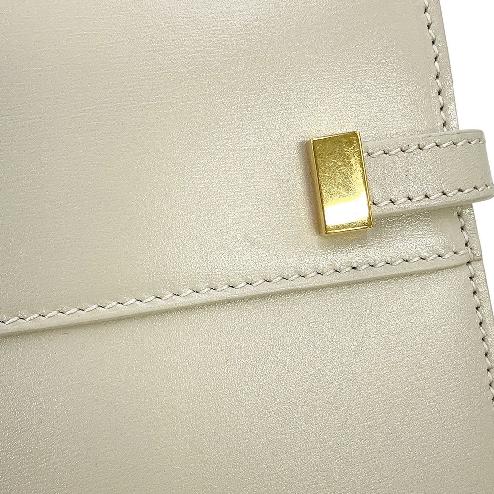 Saint Laurent Paris Shoulder Bag Manhattan Mini Leather White — view 8