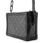Louis Vuitton Shoulder Bag Monogram Eclipse Soft Trunk Black — view 2