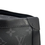 Louis Vuitton Shoulder Bag Monogram Eclipse Soft Trunk Black — view 8