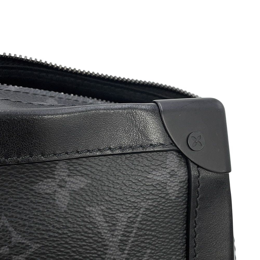 Louis Vuitton Shoulder Bag Monogram Eclipse Soft Trunk Black — view 8